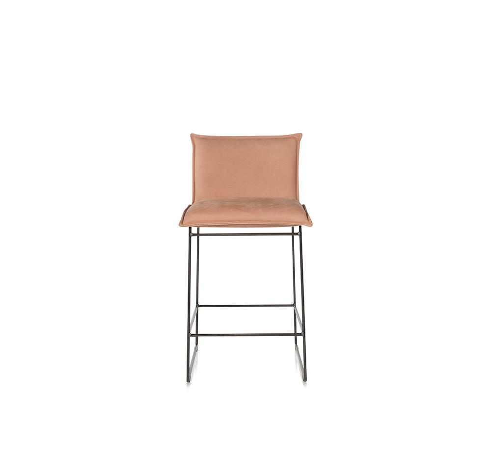 Amy Barstool Without Arm Aurula Pink Front