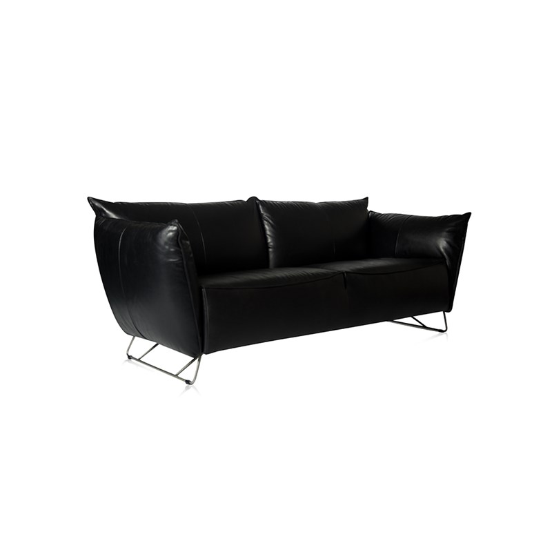My Home Sofa With Arm Stainless Steel Frame Bonanza Black Oblique