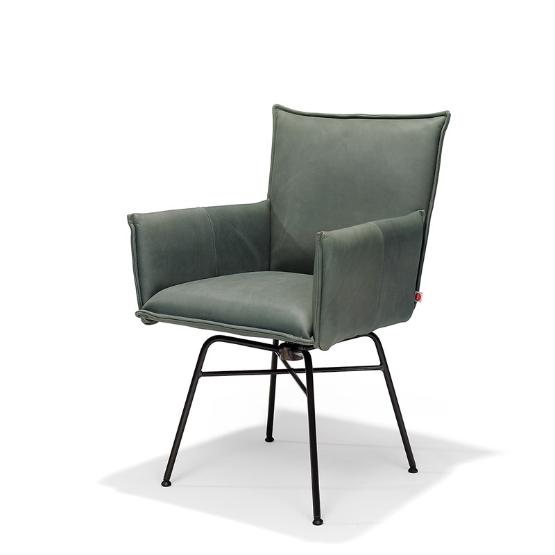 Sanne Swivel Chair With Arm Sadie Olive Pers LR